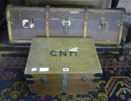 Tuck box & canvas trunk